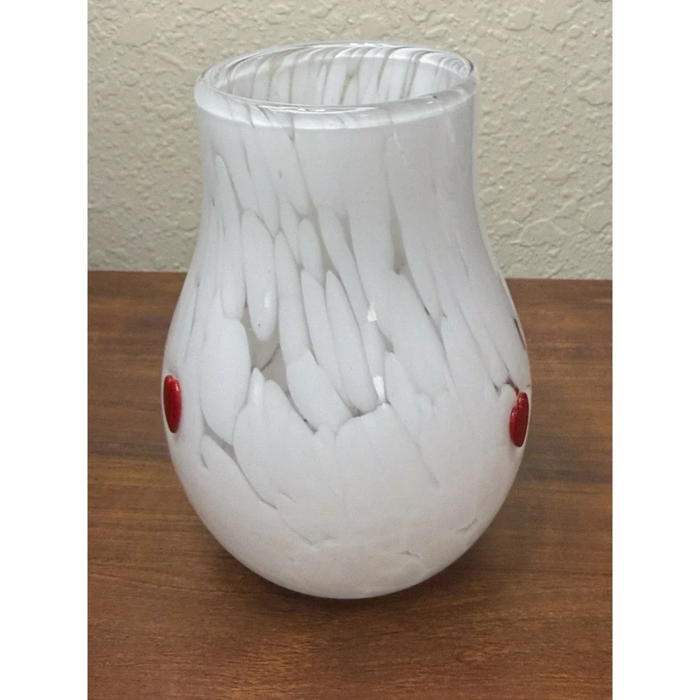 Anthropologie Vase Icon Confetti Icon Glass Vase Red Hearts